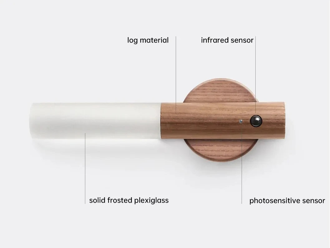 LumaWood MotionGlow -White wax wood